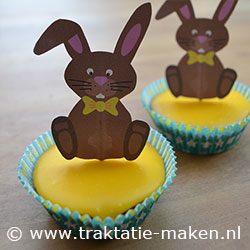 afbeelding van de traktatie Cupcake Paashaas