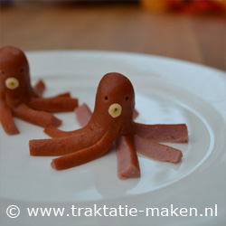 afbeelding van de traktatie Octopus van knakworst