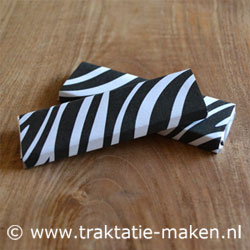 afbeelding van de traktatie Zebra chocoladereep